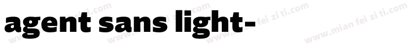 agent sans light字体转换